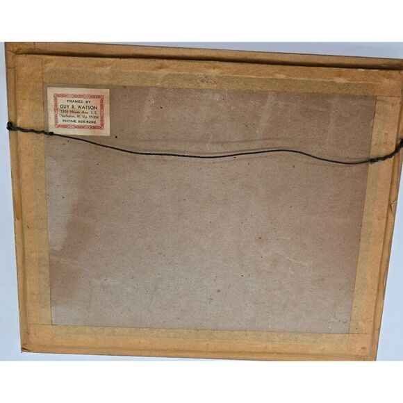 Vintage Framed Fruit & Floral Needlepoint Art By Guy R. Watson - Picture 3 of 4